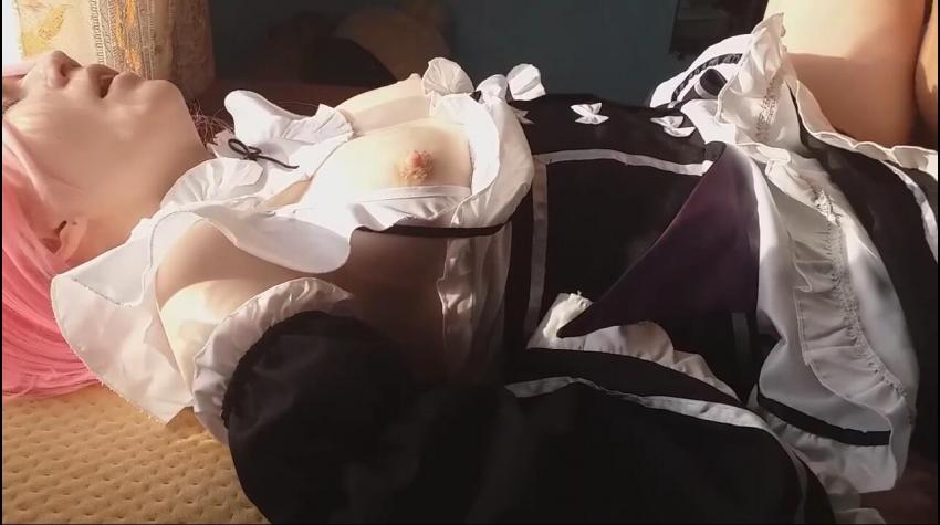 Re0拉姆cosply 后入女仆 夕阳下的奶子还是不错