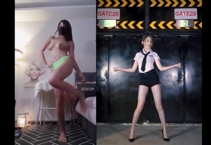 【P站B站一家亲】裸舞热舞抖音主播《Genie》SEXY DANCE KPOP PMV