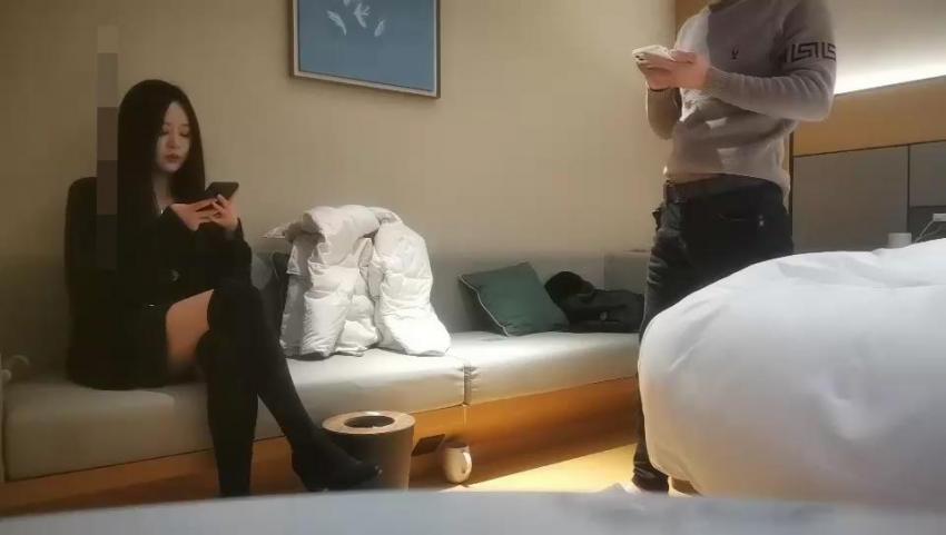 【糖心探花】约了个黑衣高颜值模特妹子激情啪啪