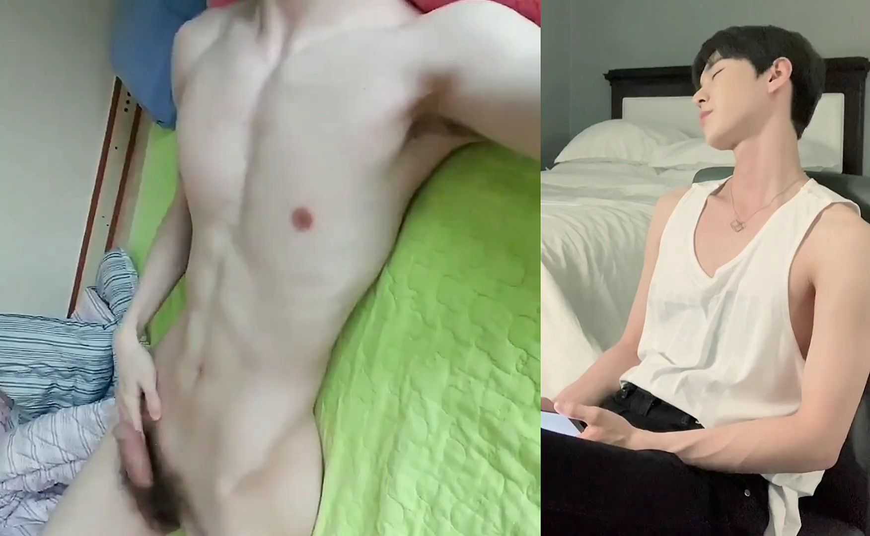 身材超棒的白嫩小帅哥撸射